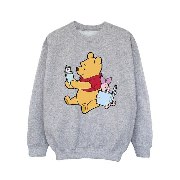 Winnie the Pooh Girls Reading Sweatshirt / Sport Grey